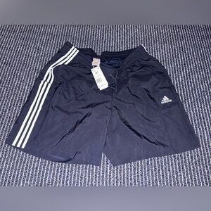 NWT adidas Originals Men's 3-Stripes Swim Trunks Navy Blue Mens Size 2XLT